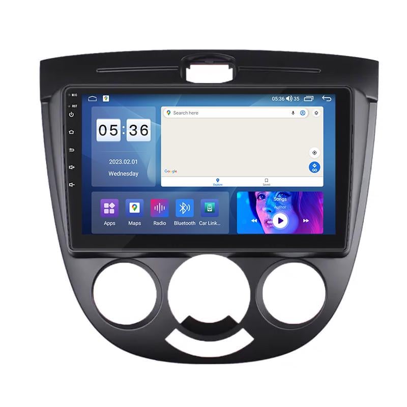 Автомагнітола штатна Lesko CarPlay/4G/Wi-Fi/GPS для Chevrolet Nubira 2003-2010 IPS 1280х720 2/32Gb 9" (1837620124)