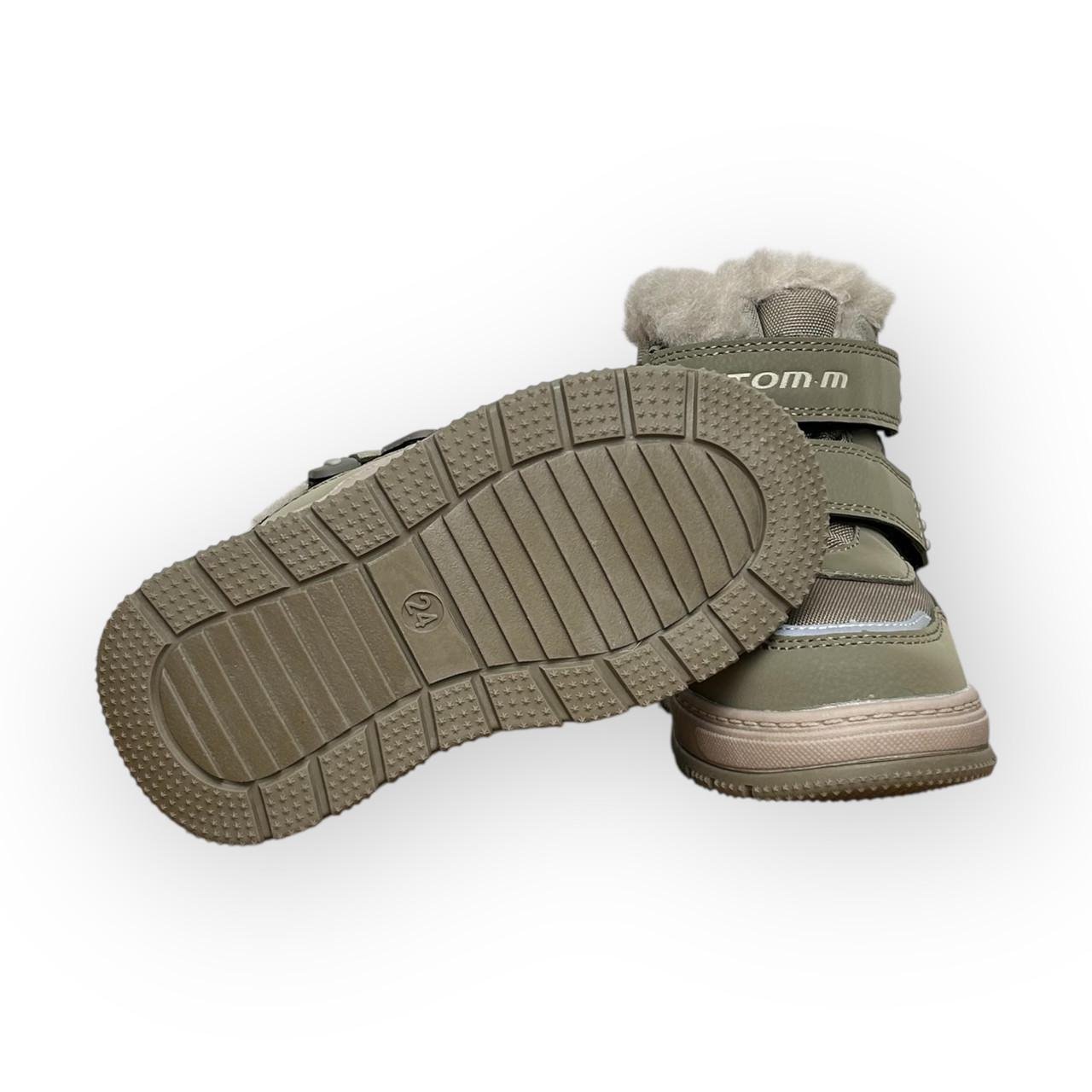 Сапоги детские зимние для мальчика ТОМ.М с подсветкой р. 24/15,5 см Хаки (29786232) - фото 8