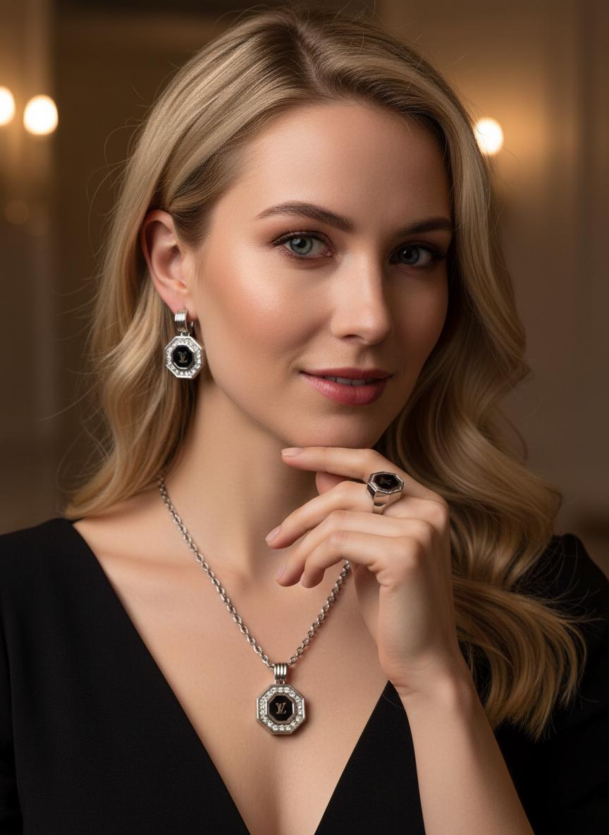 Набор украшений Саманта серьги и подвеска (WR-114-ONE SIZE)