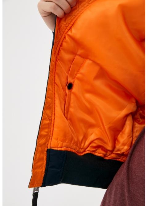 Куртка-бомбер Airboss MA-1 NASA 2XL Синій (27715) - фото 4 Куртка-бомбер Airboss MA-1 NASA 2XL Синій (27715) - фото 4