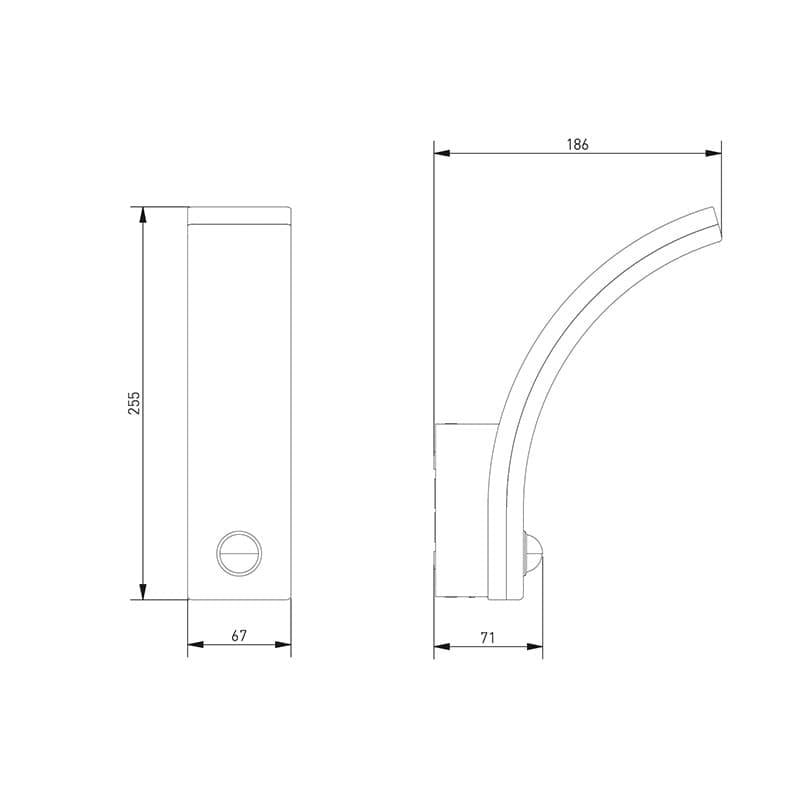 Светильник фасадный NICE с датчиком движения 20 Вт 4000K IP65 функция коридора Белый (LD-NIC20W-DIM-00) - фото 4