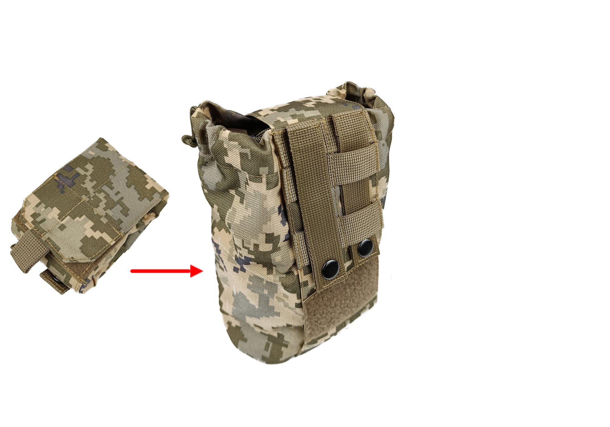 Подсумок для сброса MOLLE PA m3 25х18х10 см Пиксель ММ14 (РПС EFPAPX24) - фото 2