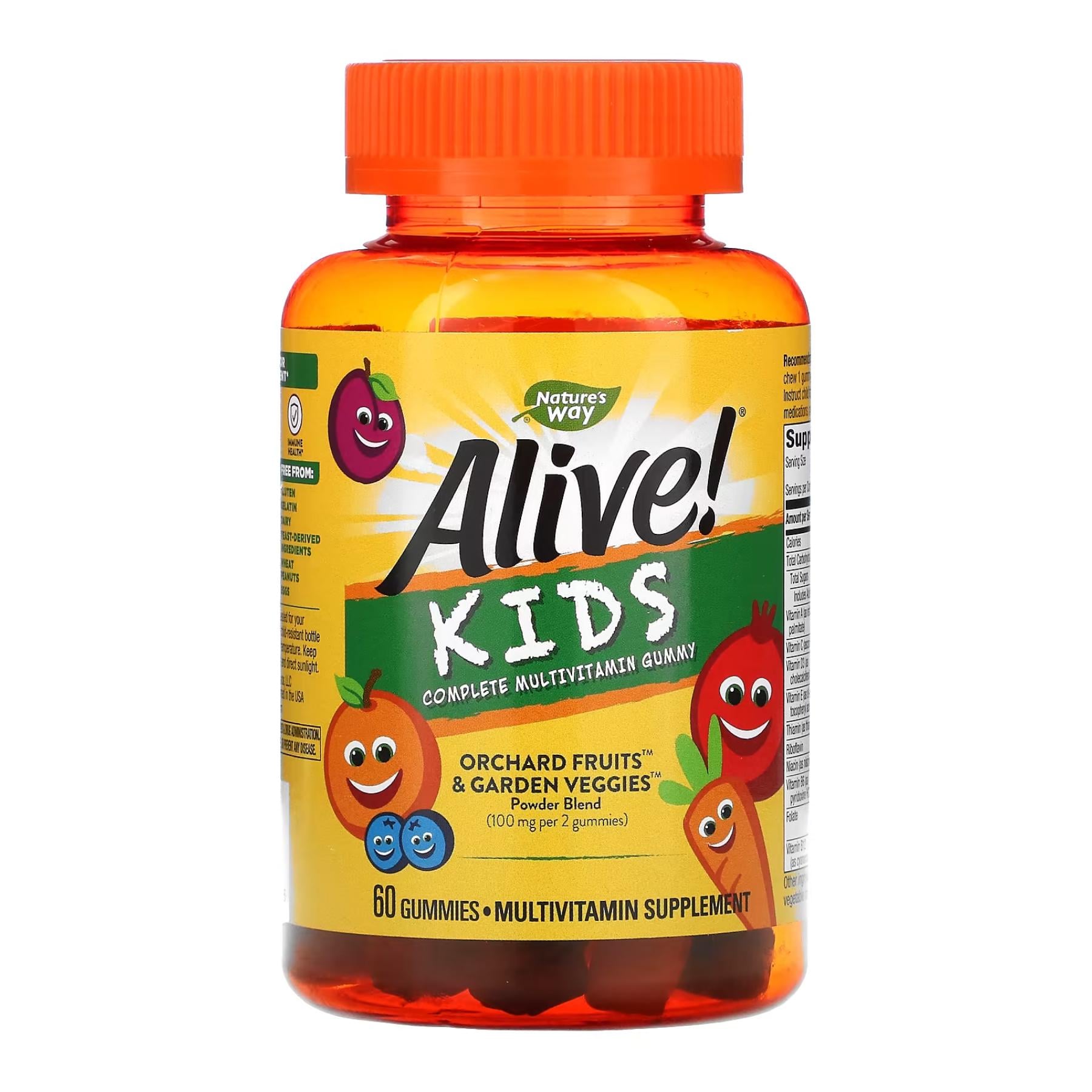 Мультивитамины для детей Nature's Way Alive! Children's Gummy Multivitamin Made with Pectin 60 gummies