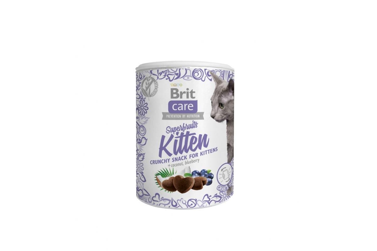 Лакомство Brit Care Cat Snack Superfruits с курицей/кокосом и черникой для котят в возрасте от 6 недель 100 г (521425) Лакомство Brit Care Cat Snack Superfruits с курицей/кокосом и черникой для котят в возрасте от 6 недель 100 г (521425)