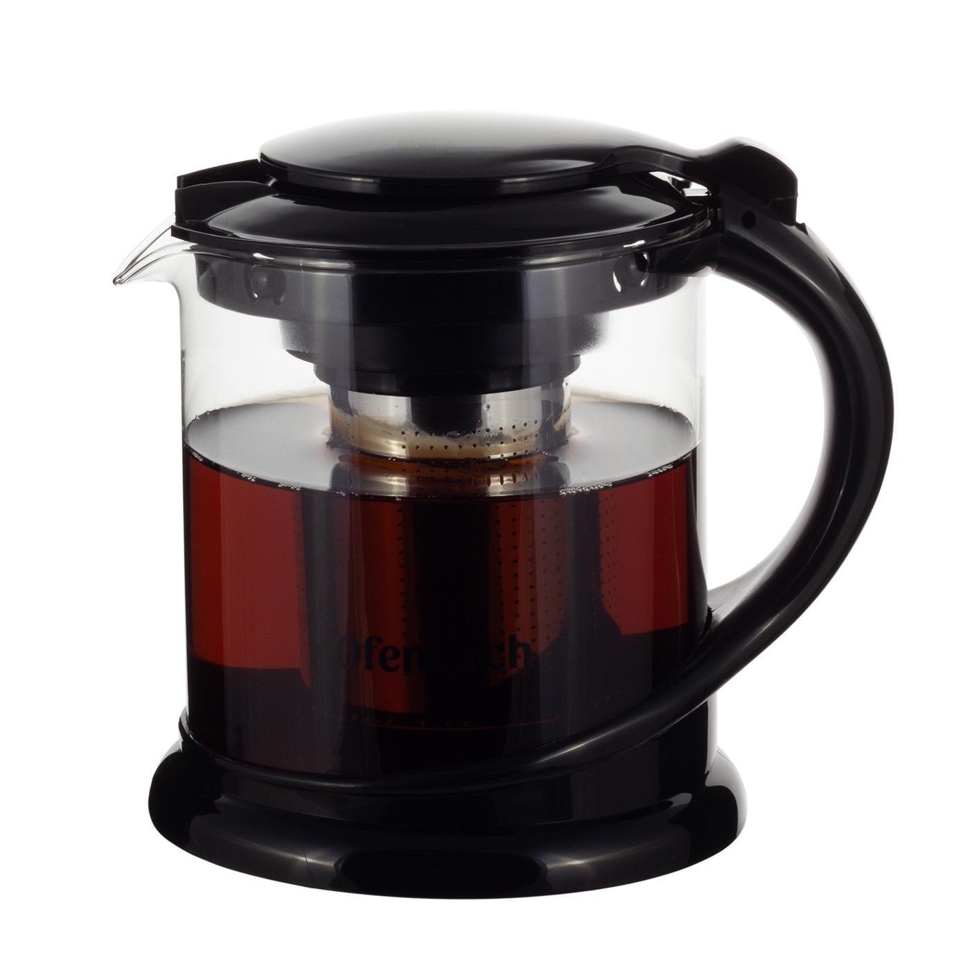 Заварочный чайник со съемным ситечком Ofenbach KM-100615L из термостойкого стекла 1500 мл Прозрачный (150-84-100615L) - фото 9 Заварочный чайник со съемным ситечком Ofenbach KM-100615L из термостойкого стекла 1500 мл Прозрачный (150-84-100615L) - фото 9