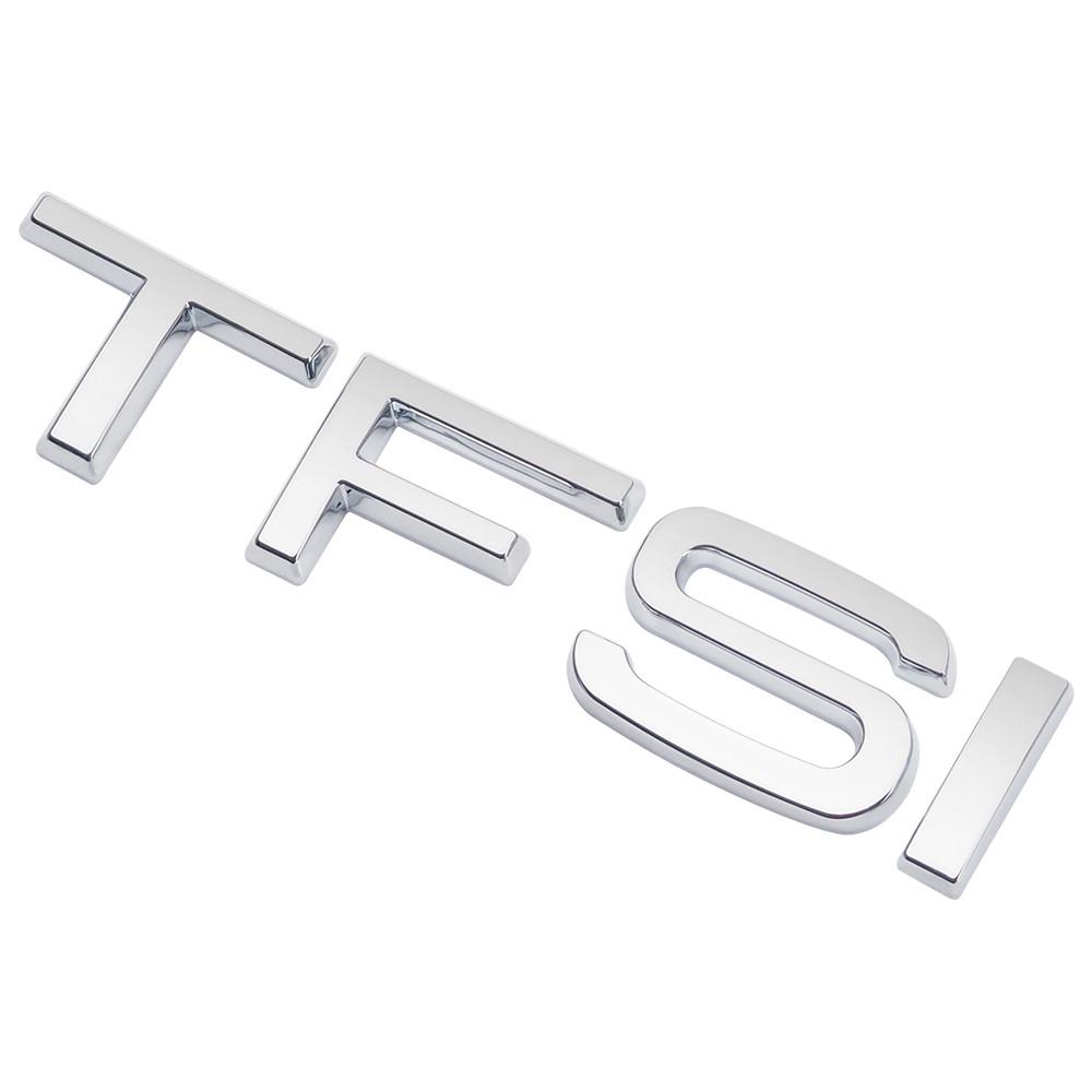 Эмблема надпись TFSI Audi на заднюю часть 10х2 см ABS Хром глянцевый (1152617256)