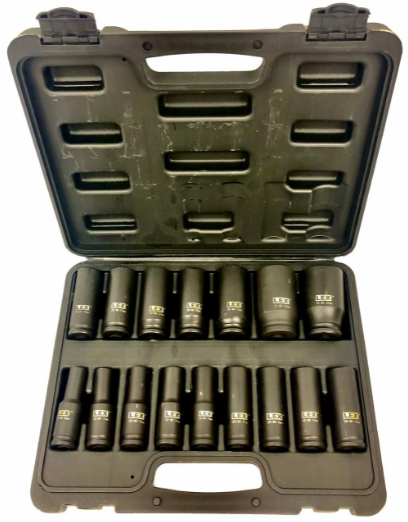 Набор ударных головок LEX LXIS16E 1/2" 10-32 мм 16 ед.