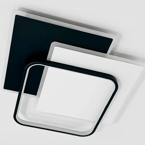 Люстра умная LED Smart 80 Вт Черный/Белый