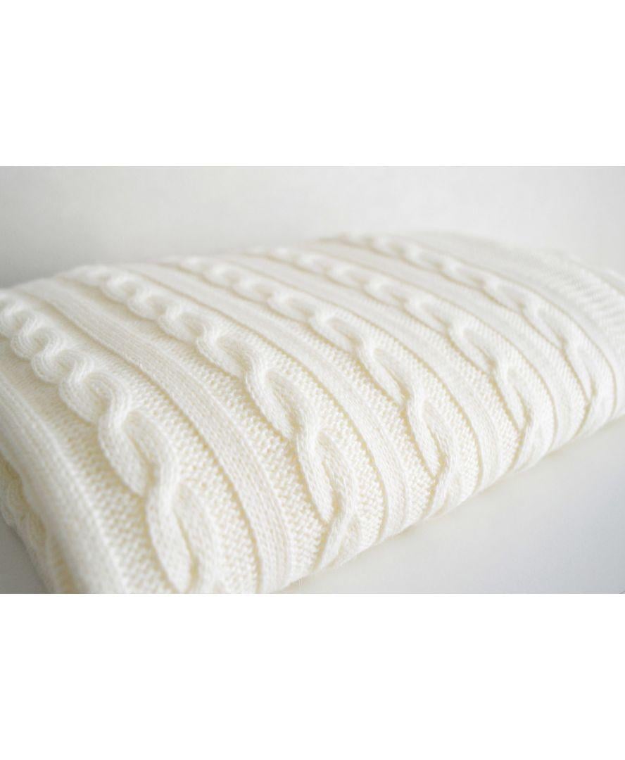 Плед SOFT косы 008 220х240 см Молочный (013909) - фото 1 Плед SOFT косы 008 220х240 см Молочный (013909) - фото 1