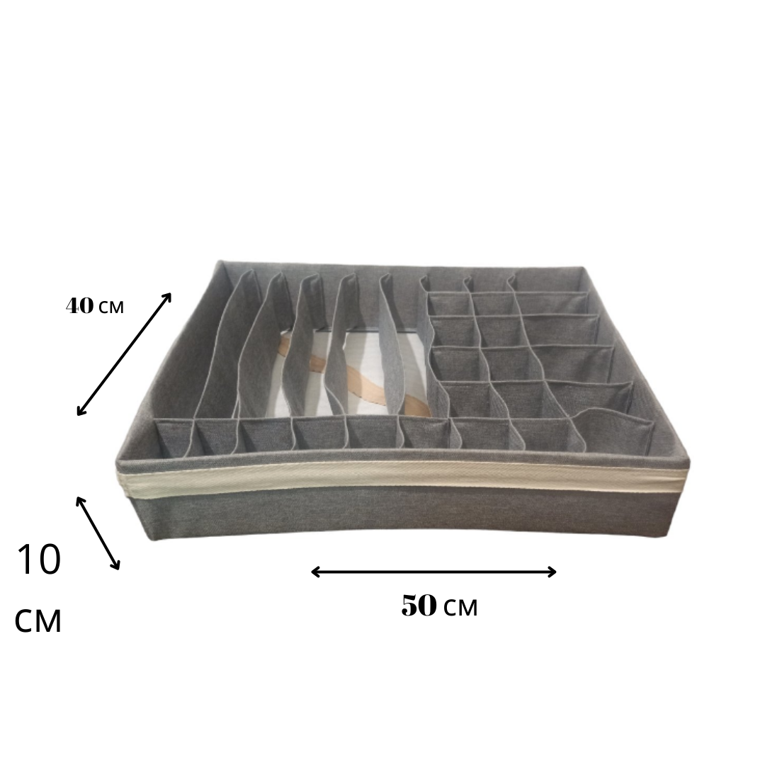 Органайзер большой тканевый Luib AVA 6.1 для хранения нижнего белья 40х50х10 Серый (10771477) - фото 2