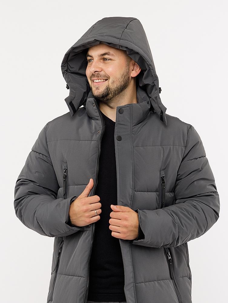 Куртка мужская ЦБ-00220377 р. 50 Серый (28421932) - фото 2 Куртка мужская ЦБ-00220377 р. 50 Серый (28421932) - фото 2