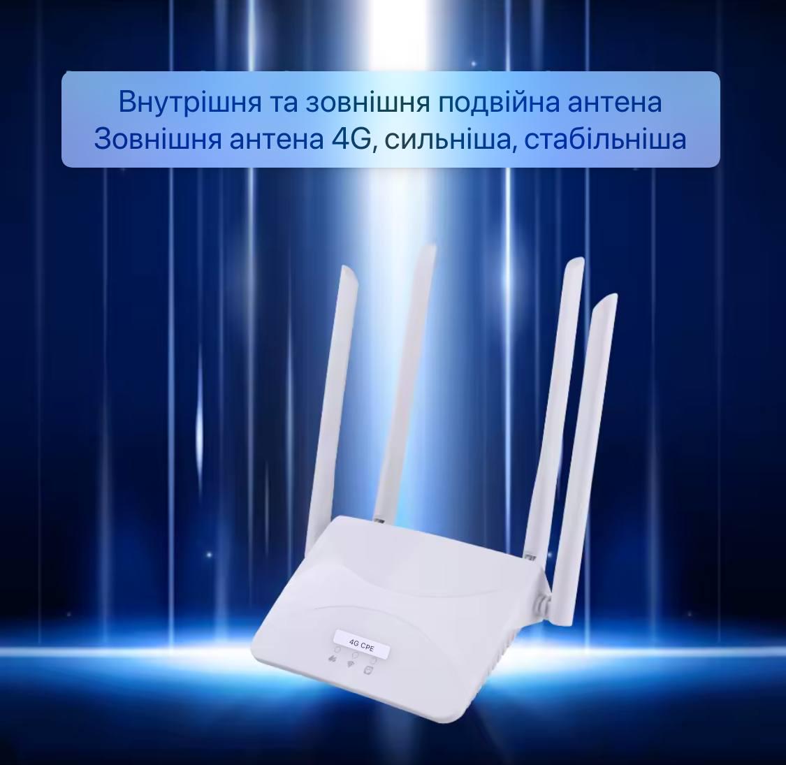 Маршрутизатор роутер 4G CPE LTE SIM WAN/LAN 4G Wireless Router під sim карту - фото 6 Маршрутизатор роутер 4G CPE LTE SIM WAN/LAN 4G Wireless Router під sim карту - фото 6