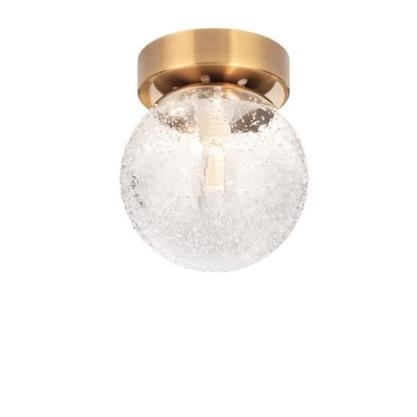 Стельовий світильник Retro Minimalist з плафоном Gold/Ice (CL-000101/GLD+ICE) - фото 1 Стельовий світильник Retro Minimalist з плафоном Gold/Ice (CL-000101/GLD+ICE) - фото 1