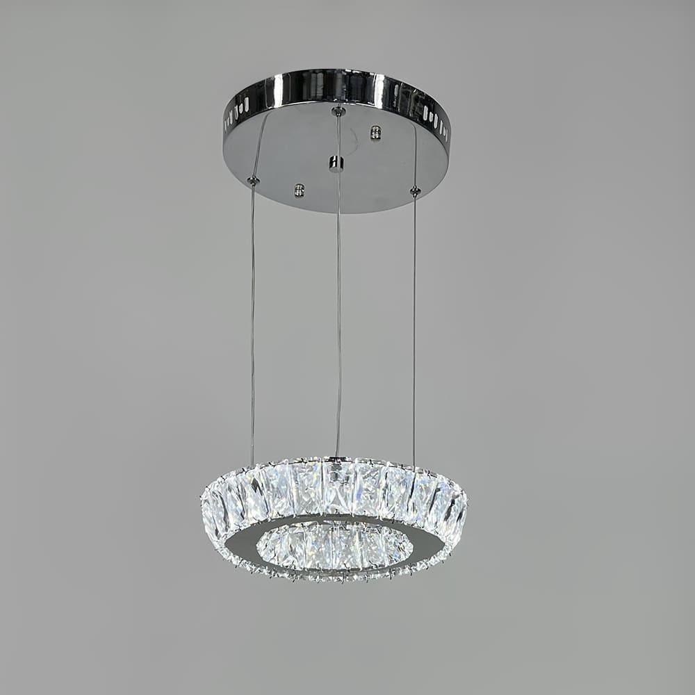 Люстра с подвесным хрустальным кольцом Ø 24 см (26648487)