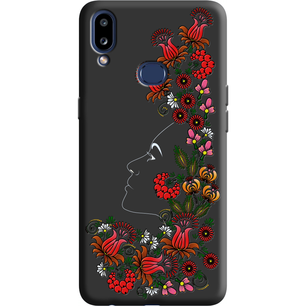 Чехол Boxface Samsung A107 Galaxy A10s 3D Ukrainian Muse Черный силикон (37944-bk64-38151)