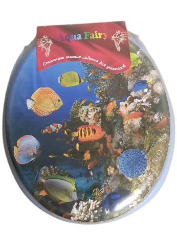 Сидение для унитаза мягкое с рисунком Aqua Fairy (000004925)