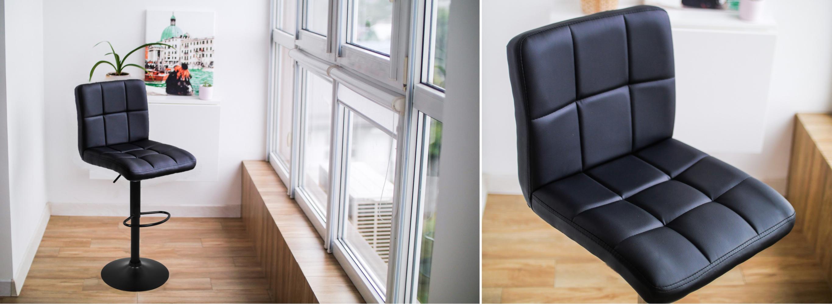 Барный стул Bonro BC-0106 со спинкой до 120 кг с подставкой для ног Черный (132-76-47000151) - фото 9 Барный стул Bonro BC-0106 со спинкой до 120 кг с подставкой для ног Черный (132-76-47000151) - фото 9