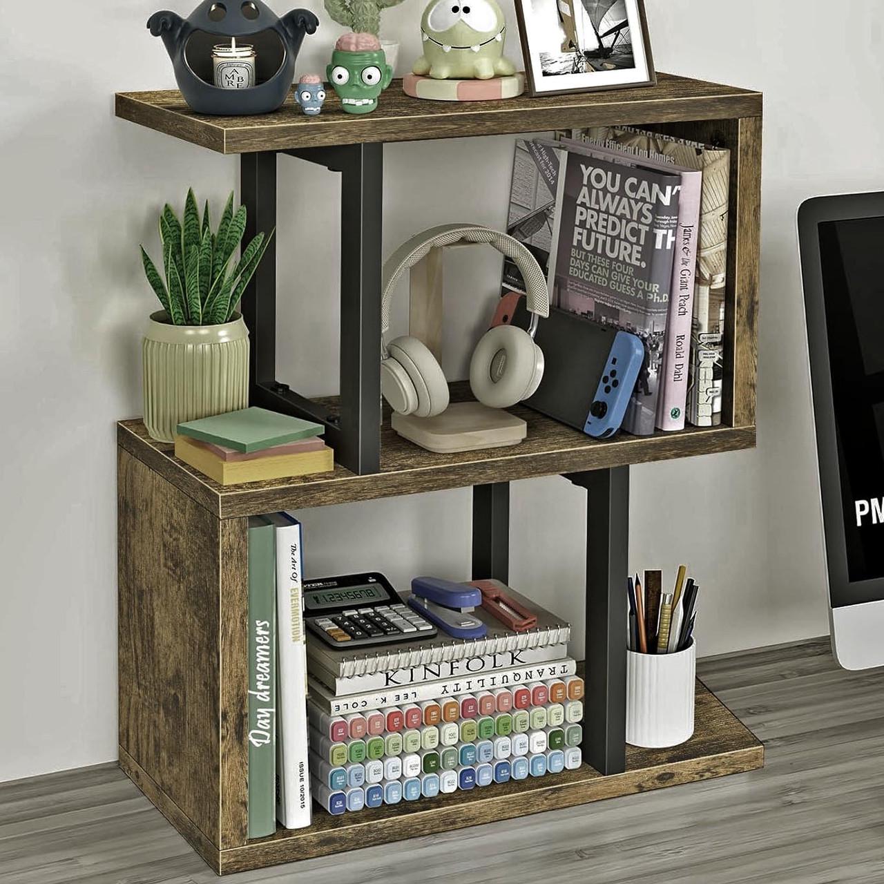 Полка книжная настольная из дерева Софлора Палисандр/Венге (КПА-01820212)