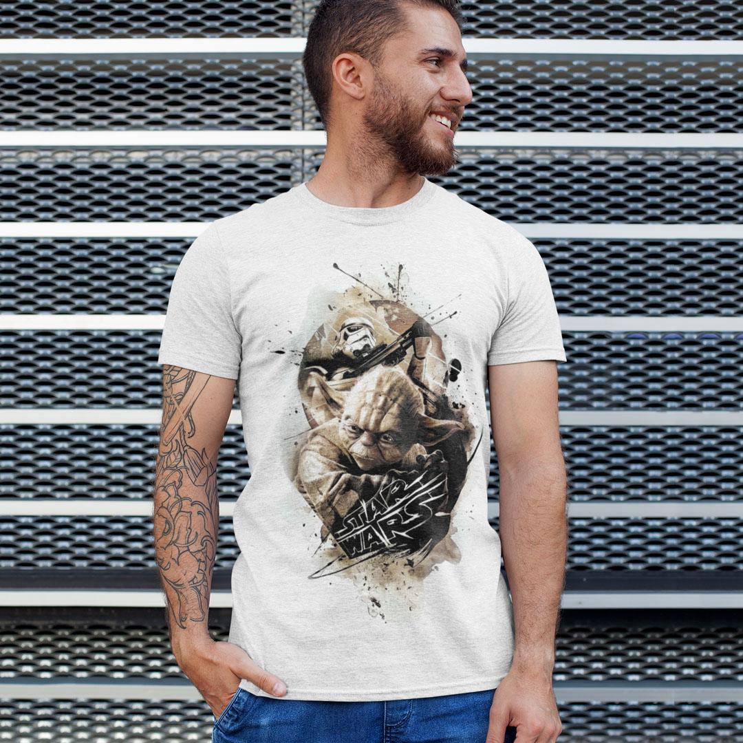 Футболка унисекс Star Wars Yoda 4XL Белый (0000009490)