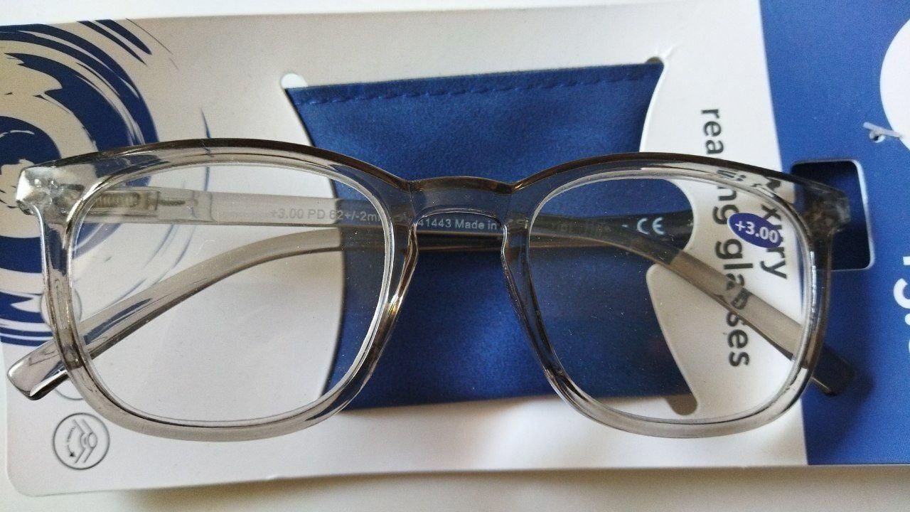 Окуляри для читання Eyewear +3 м'який чохол 13,5х4,5х14 см