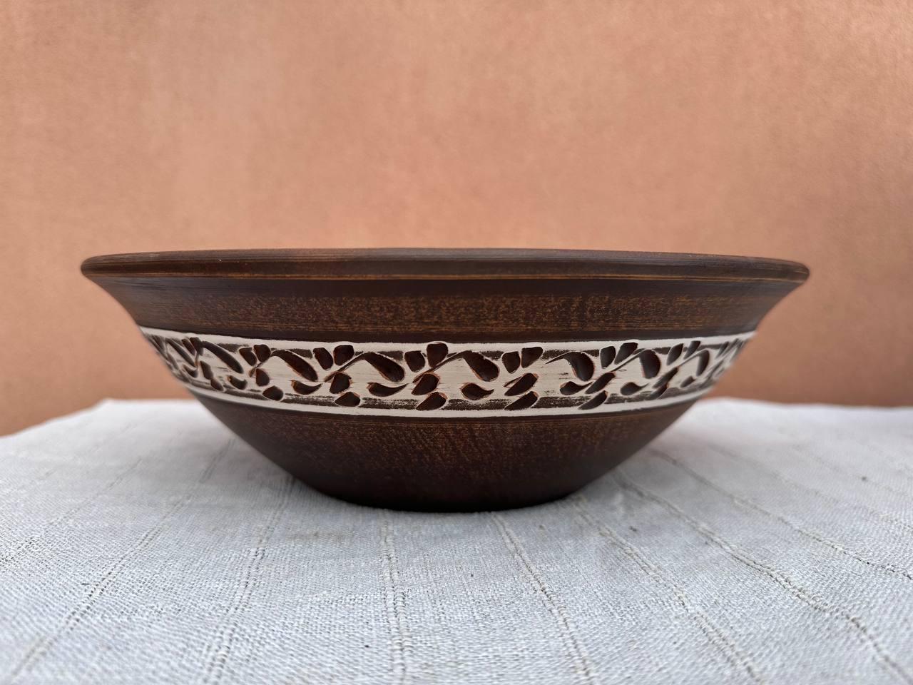 Салатник глиняний ангоб 2,5 л (2559288629)