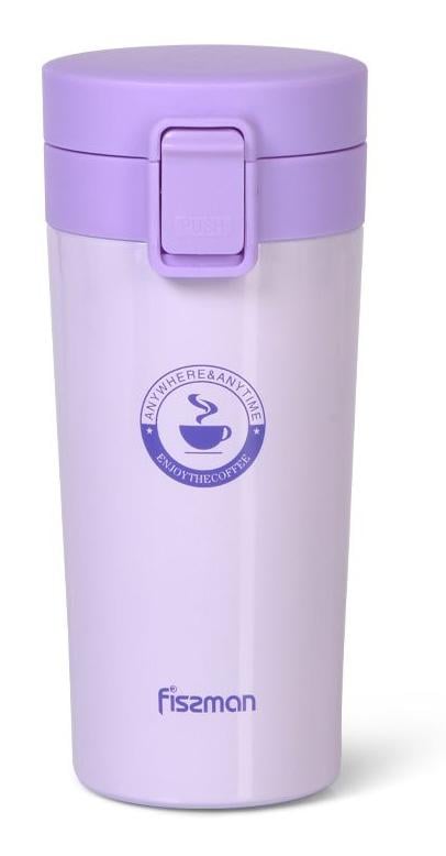 Термокружка Fissman Style Lilac 320 мл из нержавеющей стали (FN-9634)