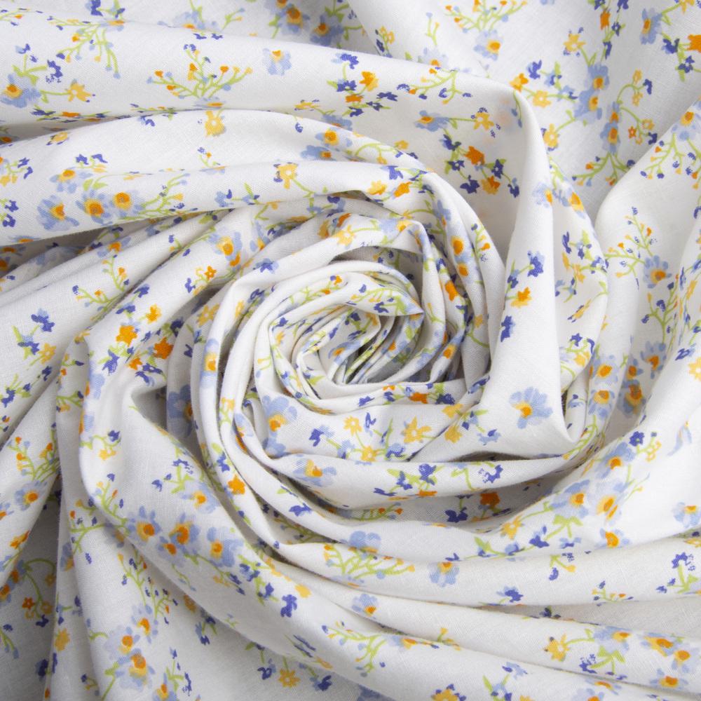 Ткань поплин хлопок спорыш Белый (24025)