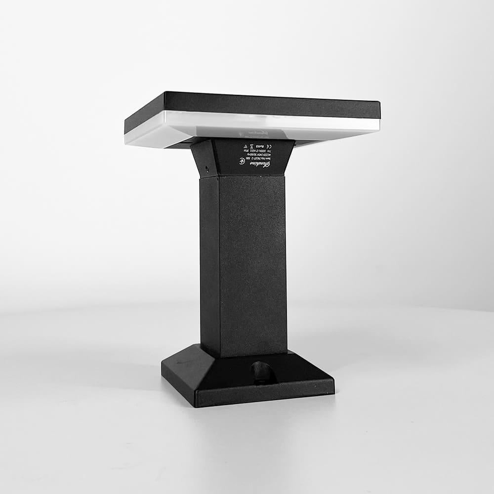 Светильник столбик ландшафтный с квадратным верхом 20х15 см (76107-2)