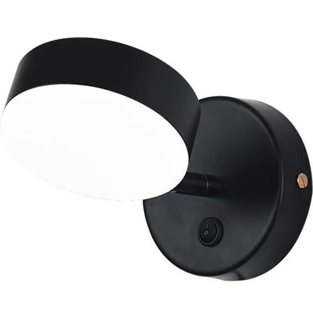 Настенное LED-бра Sirius с круглым плафоном 3000K IP20 8733-B 7W Черный (28689705)