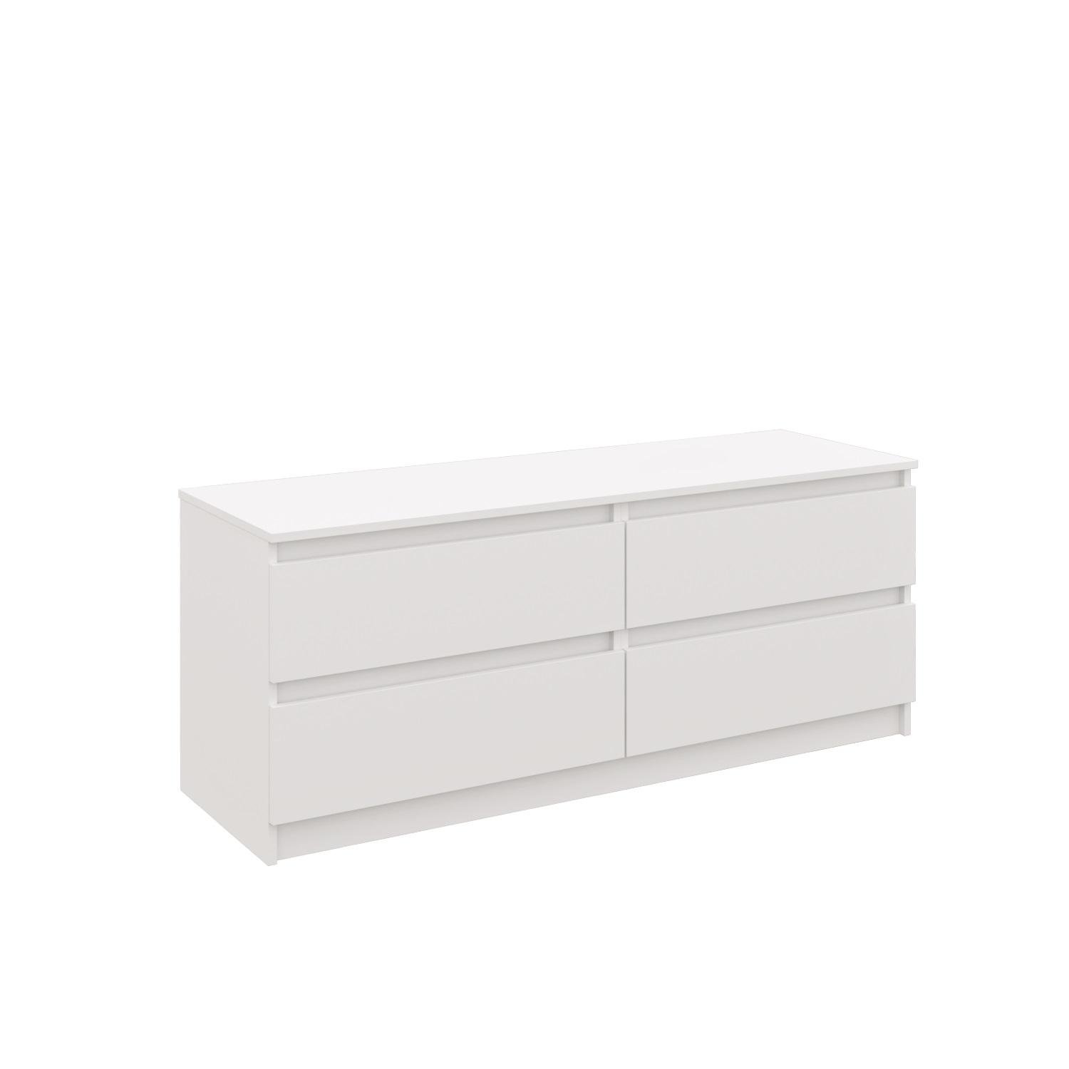 Комод напольный MEBLIBUD LINE с 9-ю с выдвижными ящиками 230х45х78 см Белый