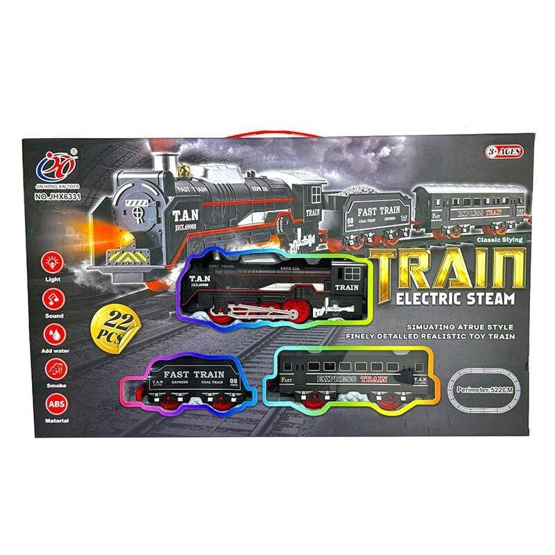 Железная дорога Electric Steam Train 22 элемента/звук/парогенератор Multicolor (164392)