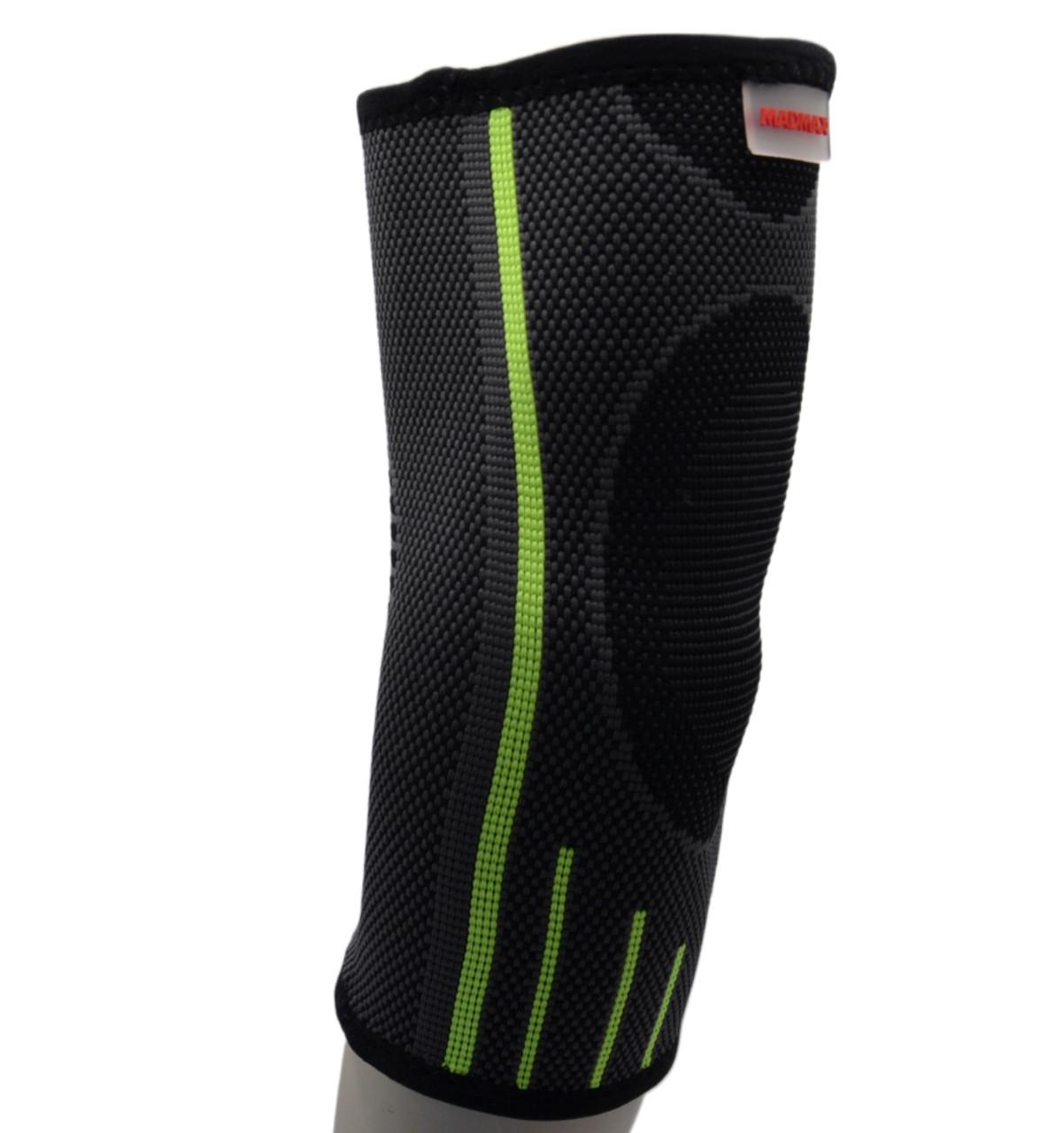 Налокітник компресійний MadMax MFA-283 3D Compressive elbow support S Dark Grey/Neon Green (27343101) - фото 5 Налокітник компресійний MadMax MFA-283 3D Compressive elbow support S Dark Grey/Neon Green (27343101) - фото 5