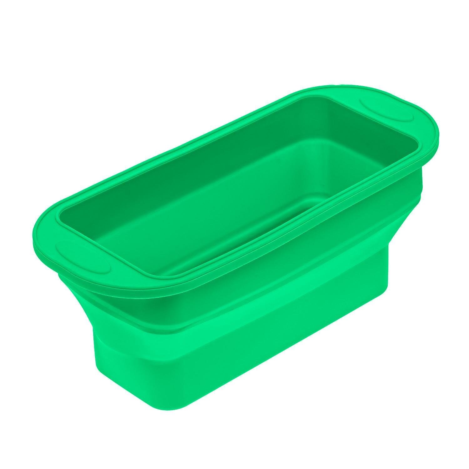 Форма для выпекания хлеба силиконовая 29,5х12,3х11 см Зеленый (87148) Форма для выпекания хлеба силиконовая 29,5х12,3х11 см Зеленый (87148)