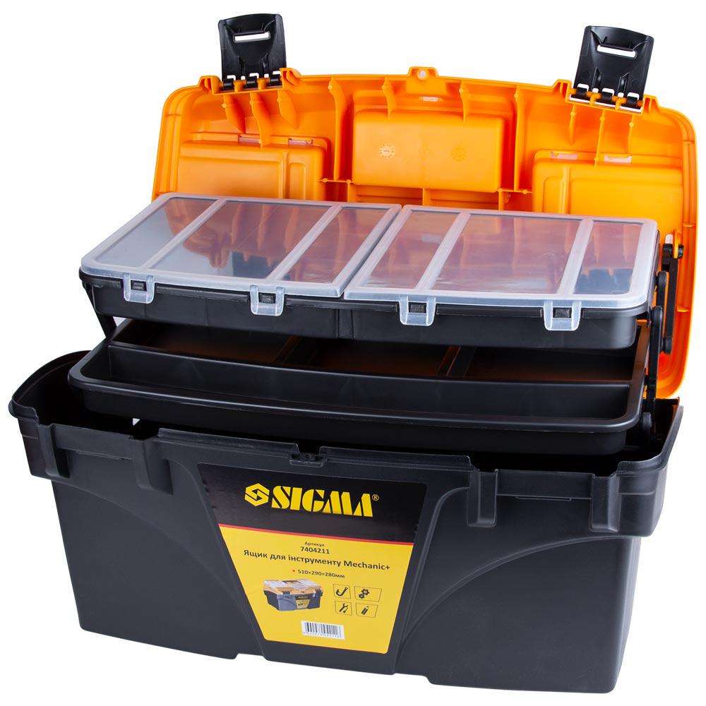 Ящик для инструмента Sigma Мechanic 510x290x280 мм (7404211) - фото 4 Ящик для инструмента Sigma Мechanic 510x290x280 мм (7404211) - фото 4