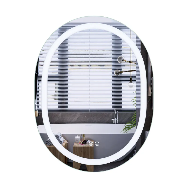 Дзеркало MIXXUS Premium ELLIPSE MV05-80x60-REVERSE LED Touch/Anti-fog з димером 3-6,5kK (MP6642)