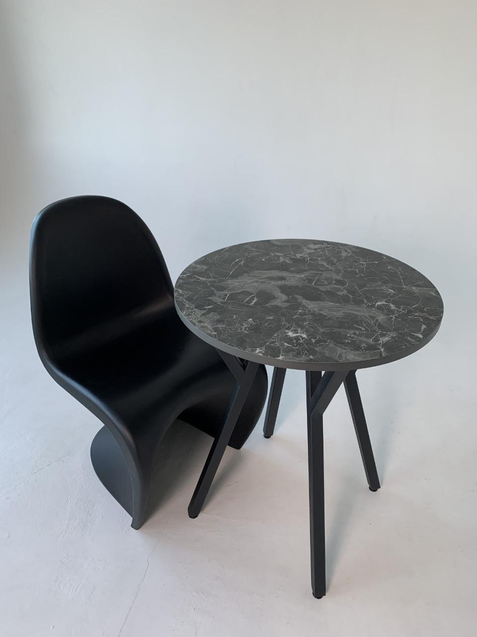 Стіл Zalizo Octopus 750х600 мм Петра Неро - фото 3 Стіл Zalizo Octopus 750х600 мм Петра Неро - фото 3