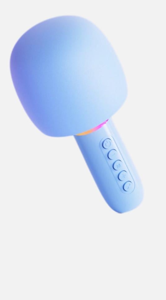 Караоке микрофон QZ-024 со сменой голоса и подсветкой подарочный (2851799063)