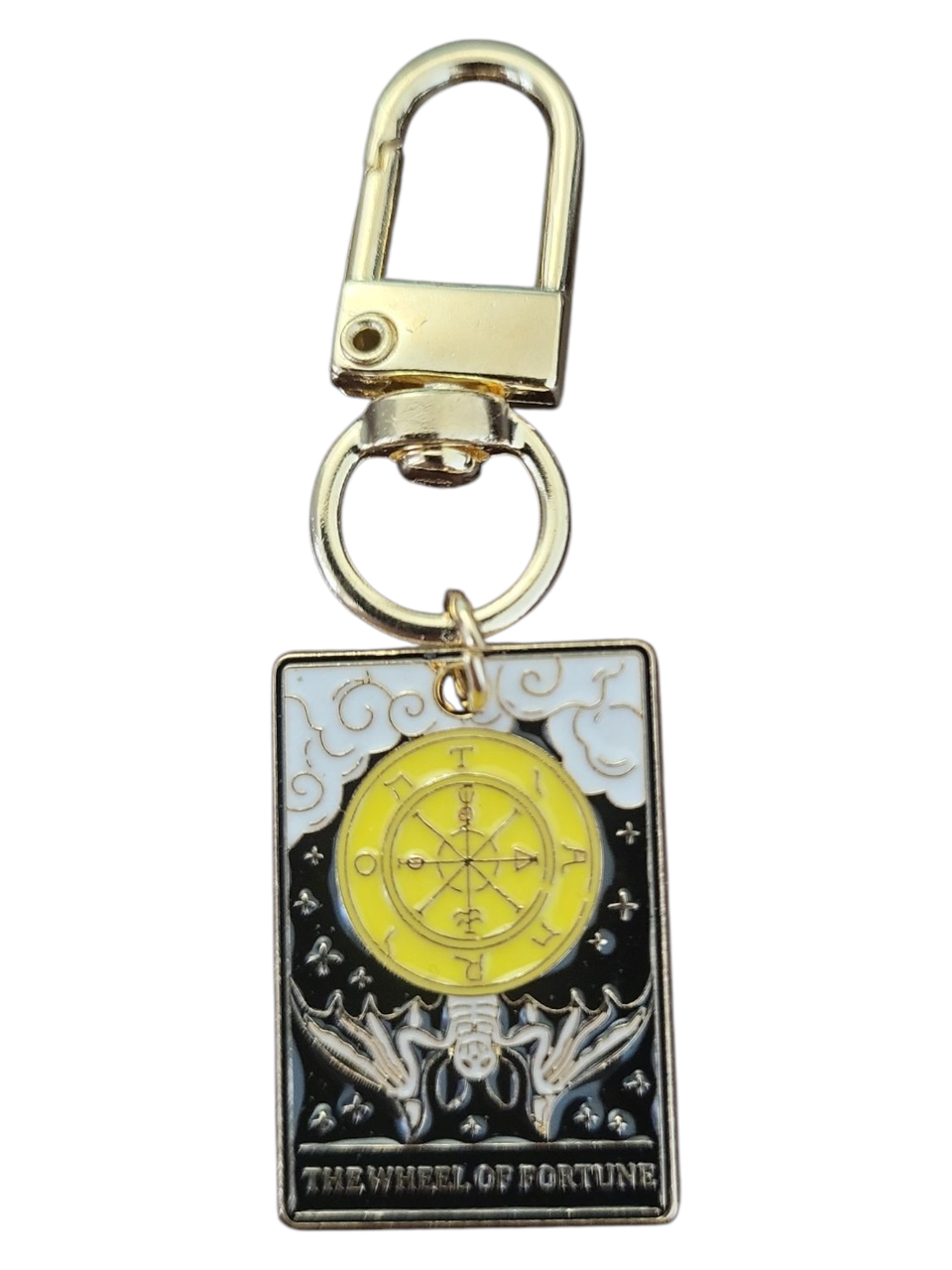 Брелок металлический Таро Колесо Фортуны 60 мм Разноцветный Брелок металлический Таро Колесо Фортуны 60 мм Разноцветный