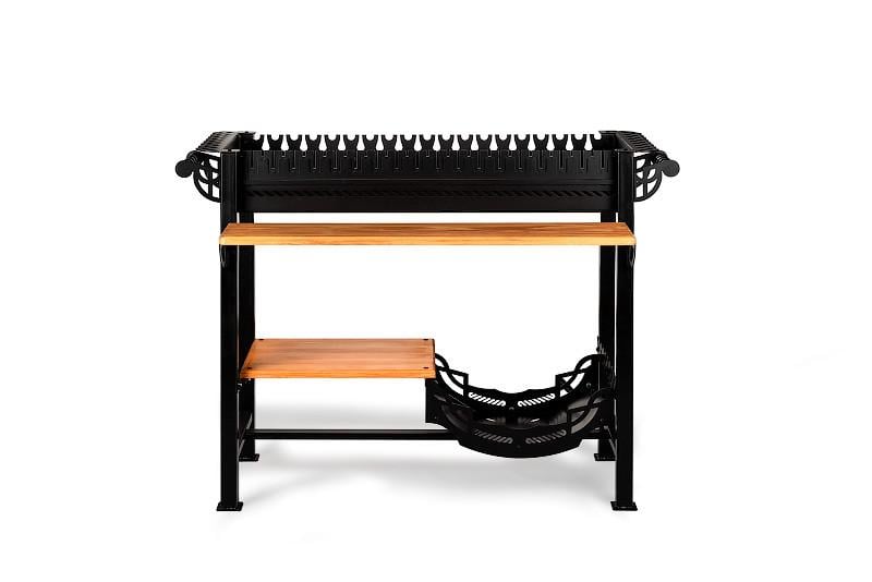 Мангал гриль Smoke House BBQ Garden комплектація Maximum 1200х600х850 мм на 20 шампурів з ґратами кришкою (27860590) - фото 9 Мангал гриль Smoke House BBQ Garden комплектація Maximum 1200х600х850 мм на 20 шампурів з ґратами кришкою (27860590) - фото 9