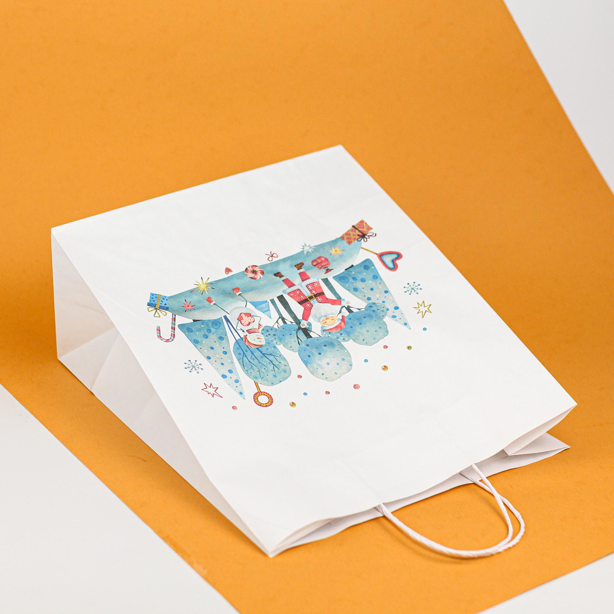 Подарочный пакет бумажный новогодний 320х150х380 мм 10 шт. - фото 2 Подарочный пакет бумажный новогодний 320х150х380 мм 10 шт. - фото 2