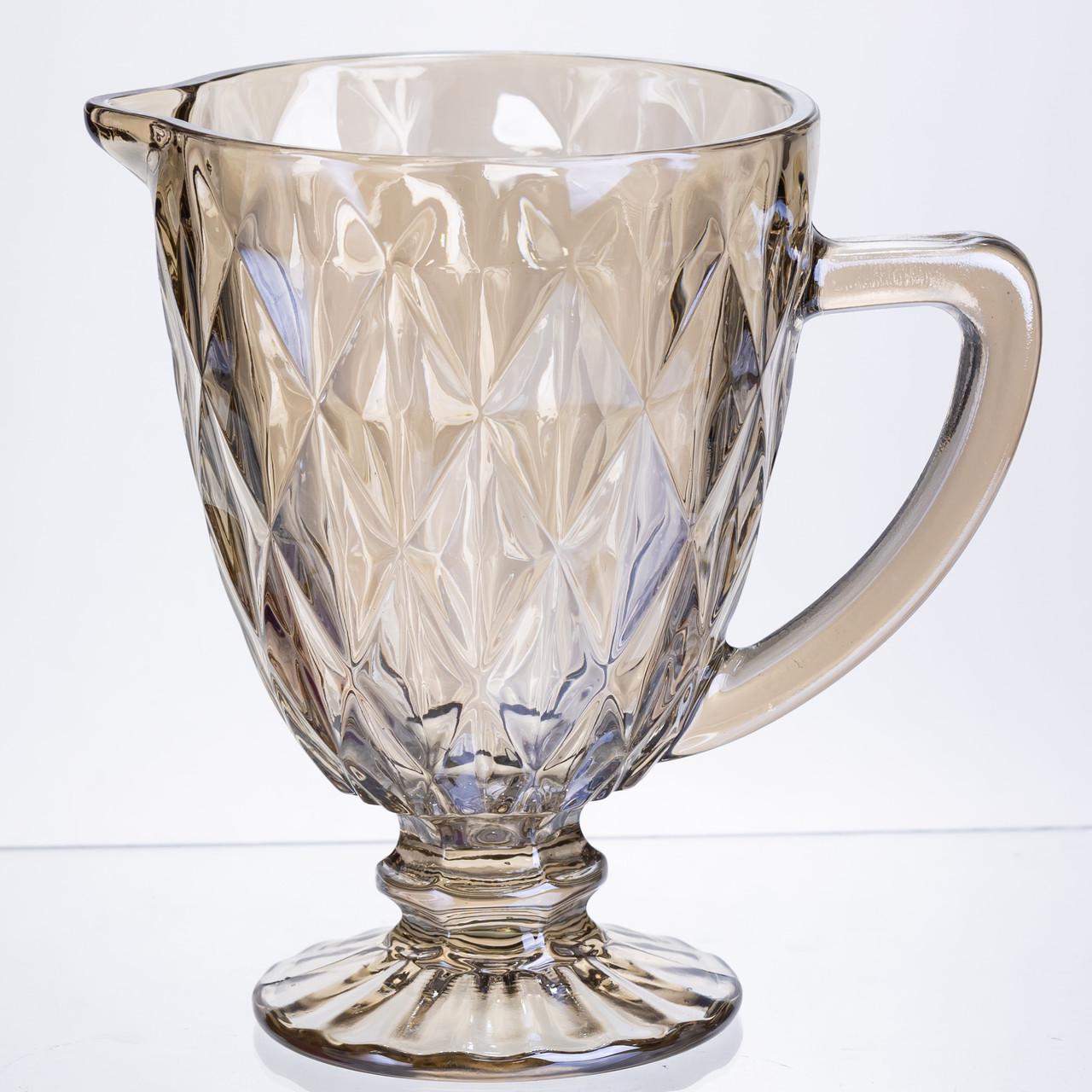 Кувшин для напитков Citrine стеклянный 1 л с ручкой (HP-19-279)
