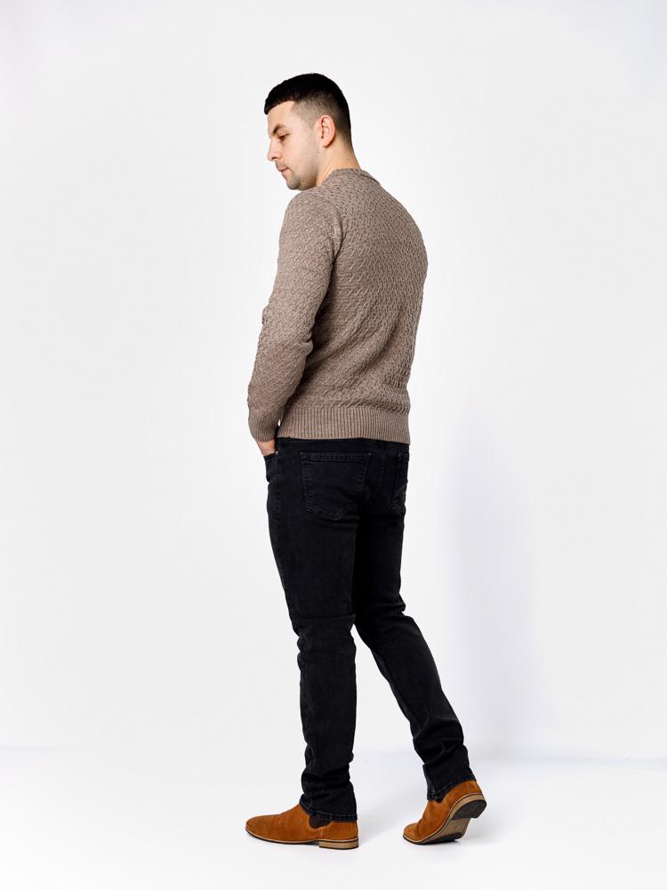 Джинси чоловічі ЦБ-00233104 W32 утеплені Темно-сірий (SKT000940606) - фото 5