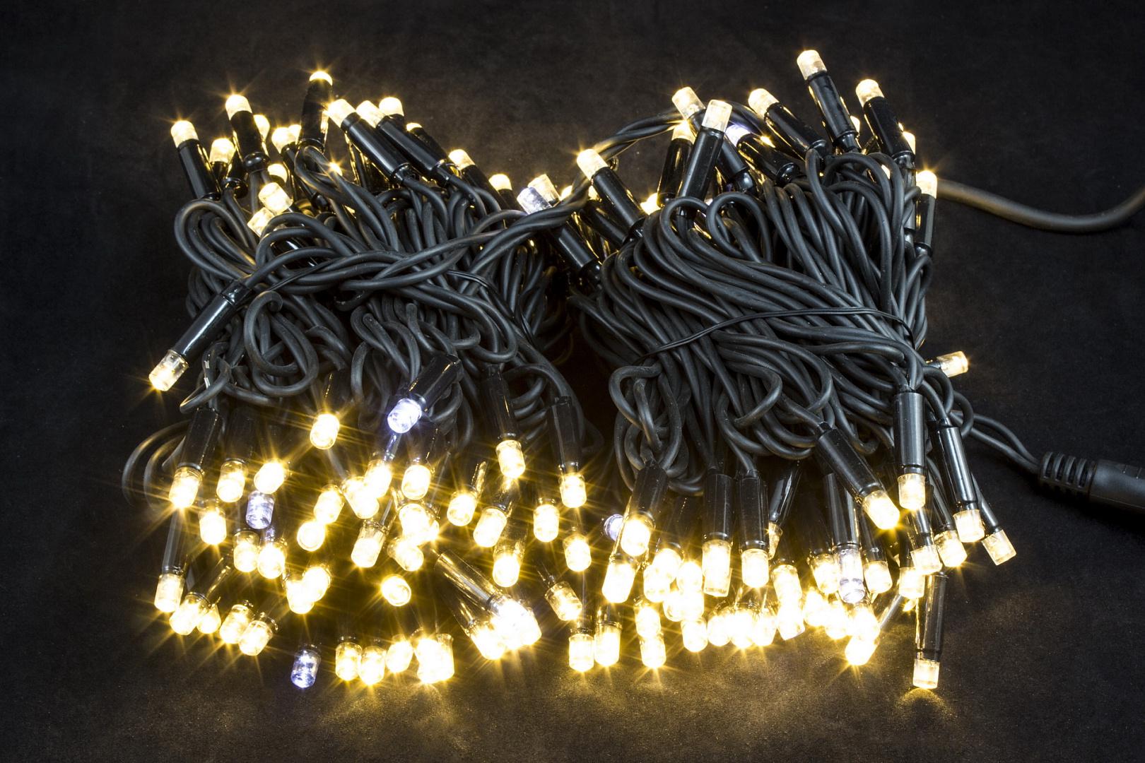 Гирлянда уличная нить с мерцанием Laplandia от сети каучуковый провод 20 м 200 LED теплый свет