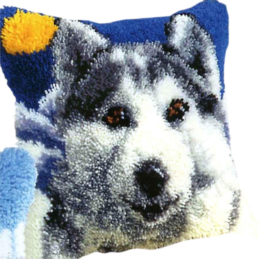 Набір для вишивки килимової наволочка №1118 Вовк 42х42 см (8817) Набір для вишивки килимової наволочка №1118 Вовк 42х42 см (8817)