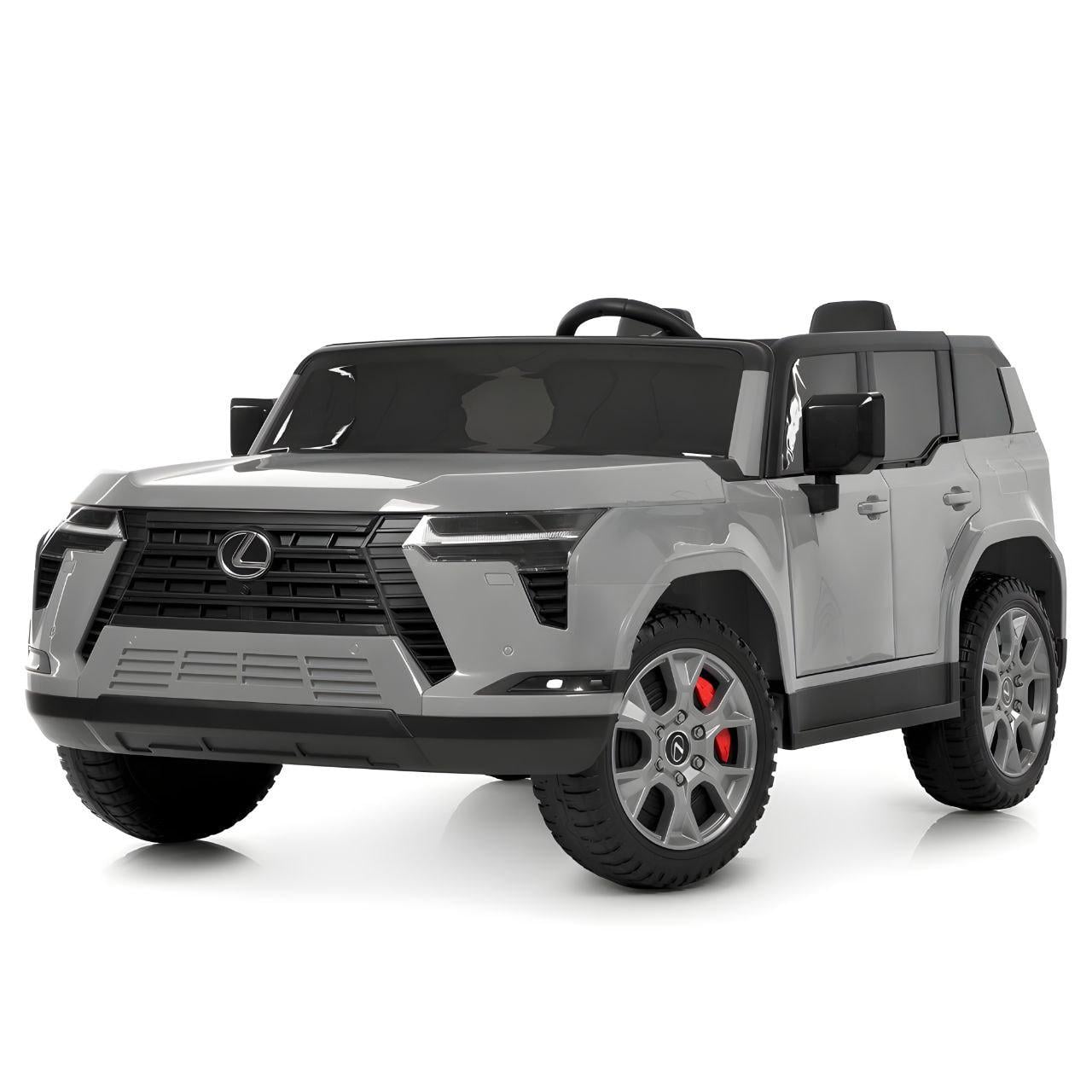Детский электромобиль полноприводный M 6409EBLR-11 4 мотора 45W 12V 10AH пульт 2.4G Bluetooth EVA кожа Серый (38020845)