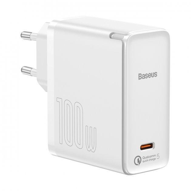 Пристрій мережевий зарядний Baseus GaN2 Fast Charger 1Type-C/Cable Type-C to Type-C TZCCGAN-L02 1,5 м 100W