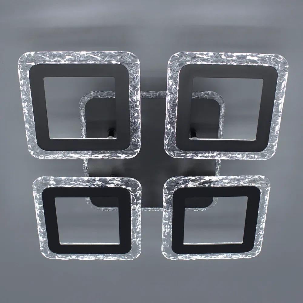 Люстра светодиодная ESLLSE ROOM ICE RGB 70W 4S/APP/385x385x75/220V/IP20 Black (27712826)