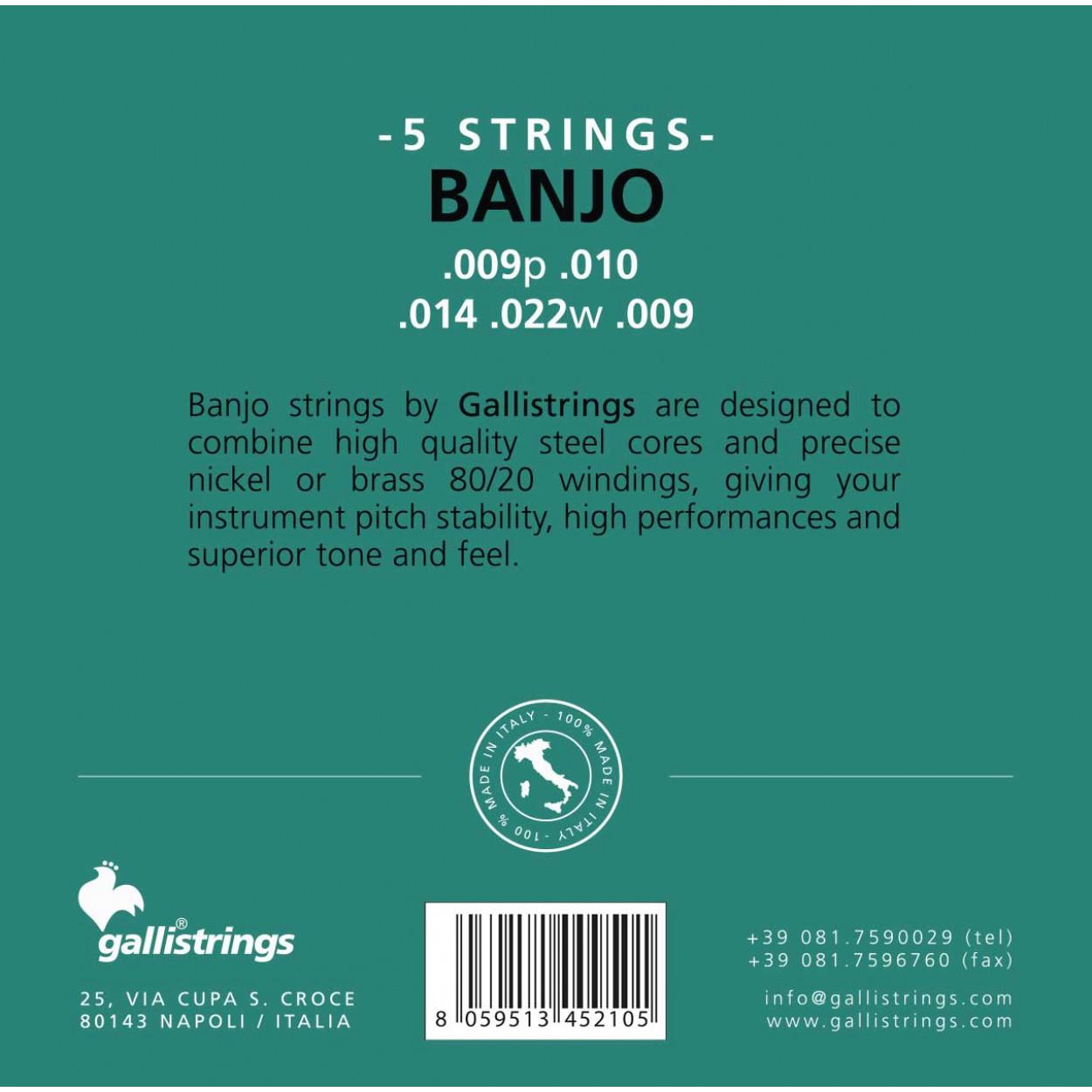 ᐉ Струны для банджо Gallistrings G210 (64263) • Купить в Киеве, Украине ...