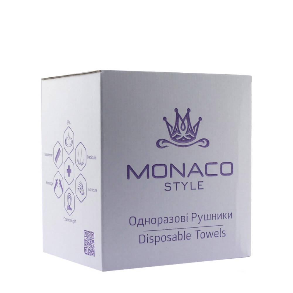 Одноразовые полотенца Monaco гладкие 40х70 см 50 шт спанлейс гипоаллергенные профессиональные для салонов Одноразовые полотенца Monaco гладкие 40х70 см 50 шт спанлейс гипоаллергенные профессиональные для салонов