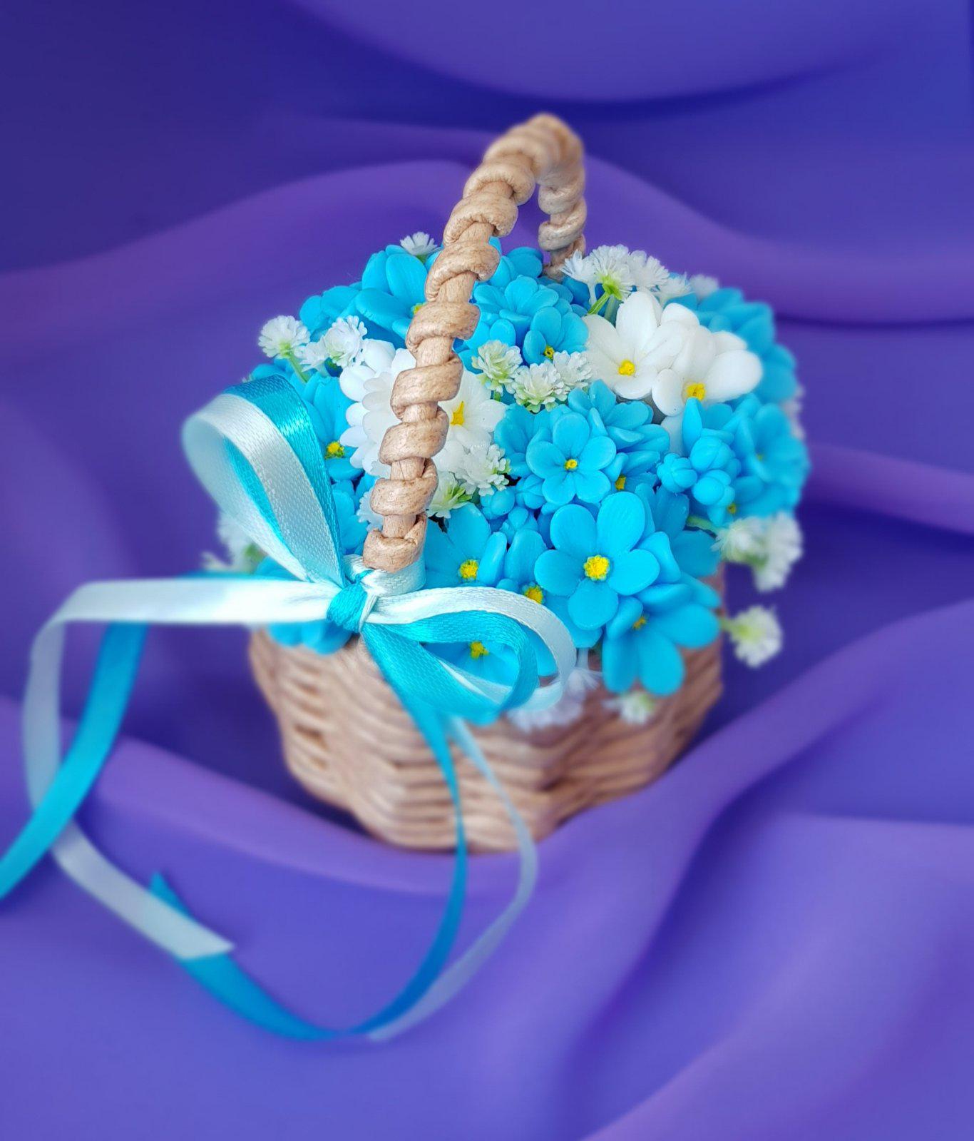 Мыло сувенирное Корзинка с незабудками (AS00068) - фото 4 Мыло сувенирное Корзинка с незабудками (AS00068) - фото 4